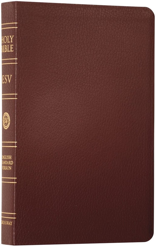 ESV Classic Reference Bible, Premium Bonded Leather, Burgundy, Red Letter Text A