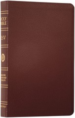 ESV Classic Reference Bible, Premium Bonded Leather, Burgundy, Red Letter Text A