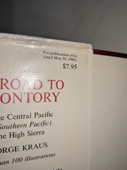 High Road to Promontory – George Kraus | 1969 | Central Pacific – HC/DJ 1st ED