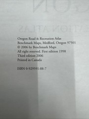 Oregon Road and Recreation by Benchmark Maps Staff (2006, Map, Other)