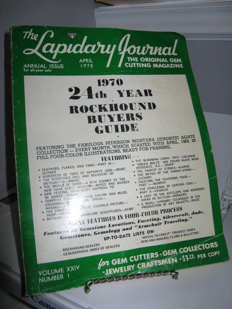 The Lapidary Journal Magazine April 1970 SC 296 Pages – Good