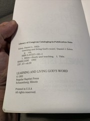 Learning and Living God’s Word : How to Study the Bible by Daniel J. Estes…
