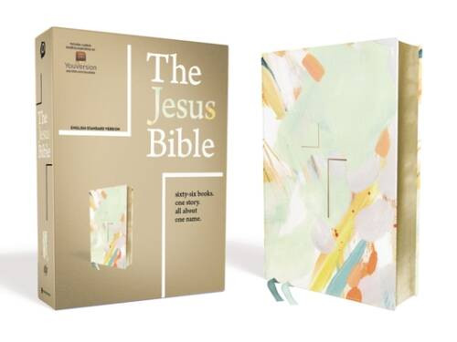 The Jesus Bible Artist Edition, ESV, Leathersoft, Multi-colorTeal – GOOD