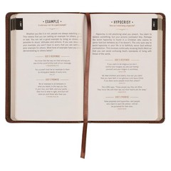 One Minute with God for Men 365 Devotions Brown Faux Leather