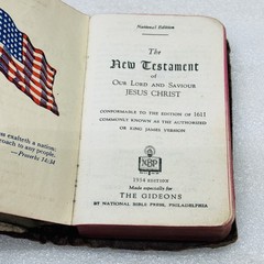 VTG‼ Gideons New Testament Psalms Proverbs 1954 Edition KJV National Bible Press