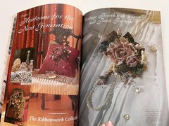 Ribbon Flowers craft book 1998 Helen Gibb 128 pages Heirloom pieces