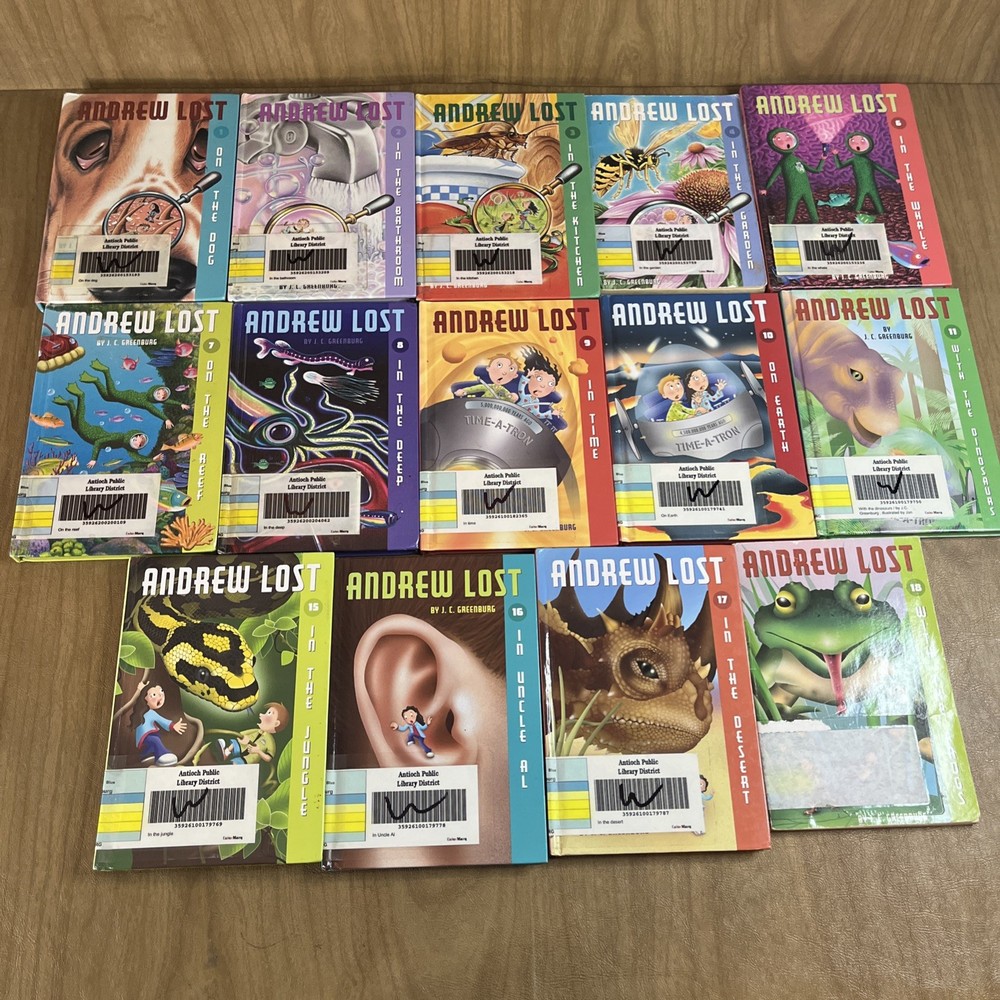 Andrew Lost Lot of 14 1-4, 6-11, 15-18by J. C. Greenburg 2 PB 12 HC Ex Libs
