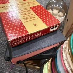 Vintage Nelson Study Bible 1970 Black Concordance Dictionary w/ Box 283
