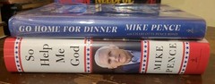 2x SIGNED Mike Pence Charlotte Go Home for Dinner Advice Faith Family HCDJ Book