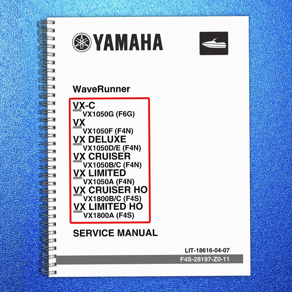 YAMAHA WaveRunner VX VX Cruiser VX Deluxe More Service Manual , FOLDOUTS