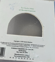 (6) Early Sandra Boynton Board Books