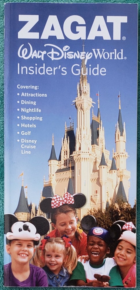 Disney World Zagat Insiders Guide 2007 Trade Paperback 175 Pages & Rare Maps