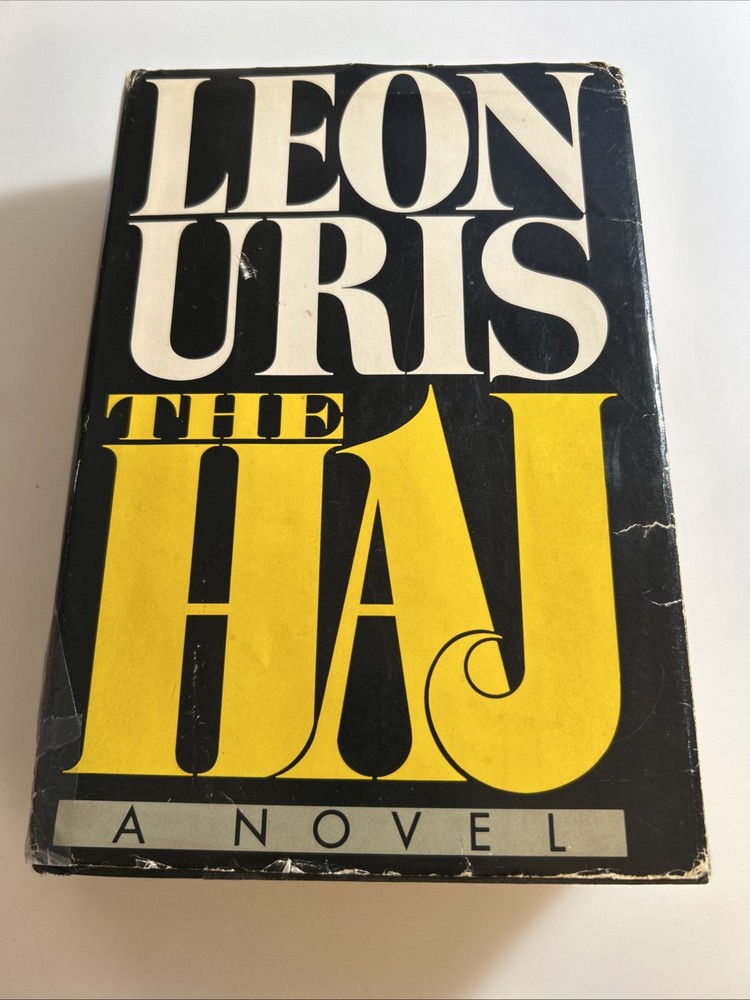 The Haj A Novel by Leon Uris HC 📕 Dust Jacket Book Club Edition 1984 2909
