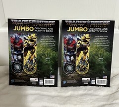Transformers Rise Of The Beasts Jumbo Coloring&Activity Book 2 Pcs(Made In USA)