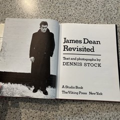 James Dean Revisited Hardcover, by Dennis Stock- good w/DJ 1978 The Viking Press