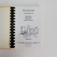 Seasoned With Love Christ the King Lutheran Church Vestal NY Cookbook 144 Pages