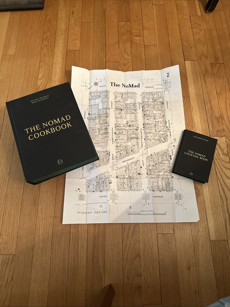 The Nomad Cookbook /D.Humm and W.Guidara +cocktail Book /map/ Author Signed Mint