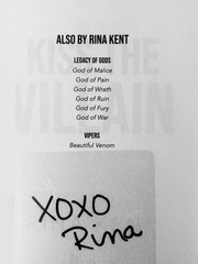 Villain Series First Print Trade PBKs (#1 & #2) by Rina Kent w/licensed Art