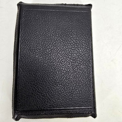 Holy Bible KJV King James Black Zippered Leather Maps 1963 Am Bible Society Vtg
