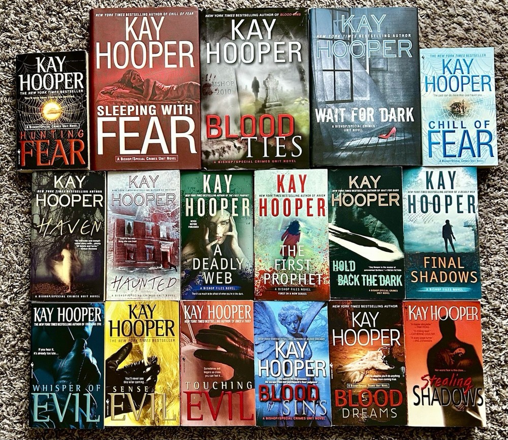 Near Complete Bishop Special Crimes Unit + Bishop Files Lot of 17 by Kay Hooper