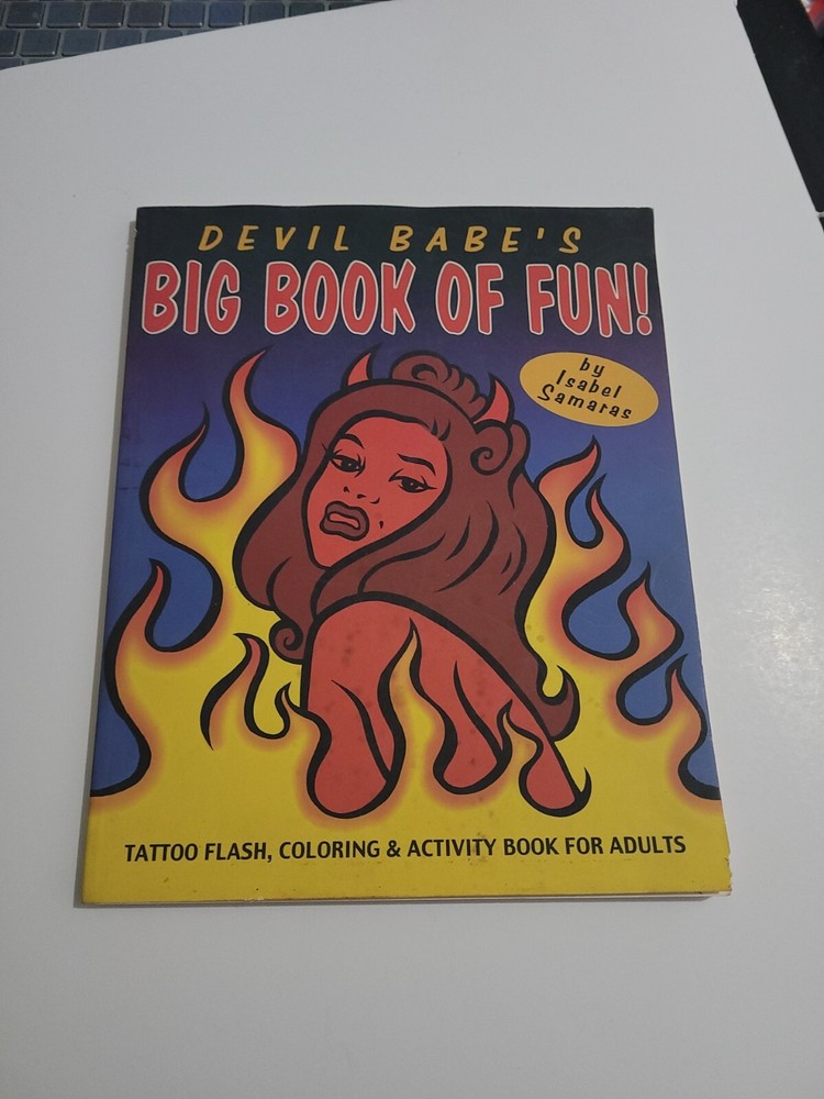 Devil Babe’s Big Book of Fun by Samaras, Isabel Adult Coloring Activity Book