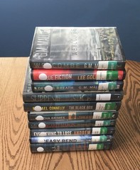 LOT OF 10 HARDCOVER MYSTERY NOVELS / DIFFERENT AUTHORS & TITLES / FIRST EDITIONS