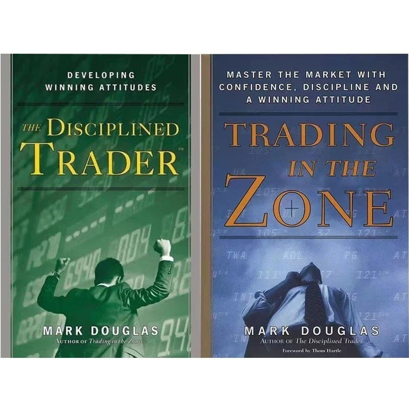 Trading In The Zone & The Disciplined Trader by Mark Douglas Paperback