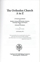 The Orthodox Church A to Z: A Handbook for Orthodox Christians 2nd Ed(2012) -NEW