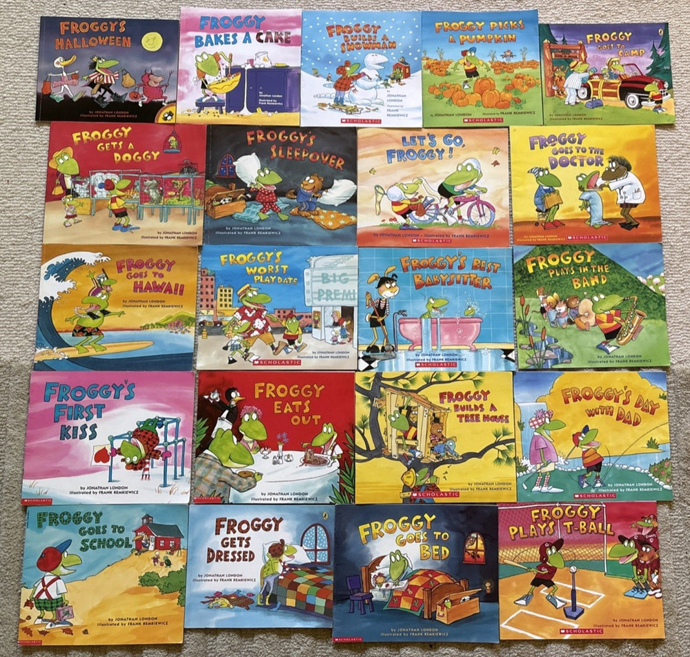 Lot of 20 Froggy PB Picture Books by Jonathan London School Halloween First Kiss