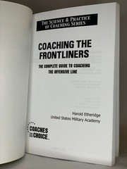 Coaching The Frontliners, by Harold Etheridge – 2001 – Coaches Choice – PB