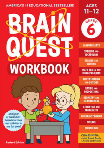 Brain Quest Workbook: 6th Grade Revised Edition (Brain Quest Workbooks) – GOOD