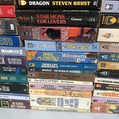 HUGE 122 BOOK LOT Vintage/Modern Mix Sci-Fi Fantasy Paperback Science Fiction
