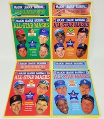 MLB ALL-STAR MASKS AND POSTER BOOKS – 8 BOOKS! – FULL SET! – NEW IN WRAP!