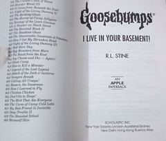 FREE SHIPPING – I Live in Your Basement! by R. L. Stine (Goosebumps #61) – NEW
