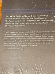 JACK WHITE SIGNED BOOK Collected Lyrics BLACKWELL Stripes Will Pass Psa HOF SNL