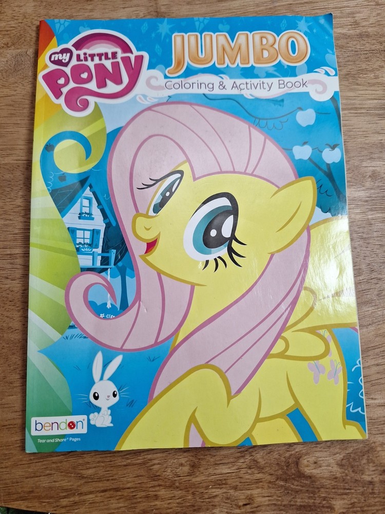 My Little Pony Jumbo Coloring And Activity Book Unused 2014 Hasbro bendon Inc