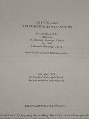 Bayou Cuisine Indianola Mississippi St. Stephens Episcopal Cookbook 1970 1st Ed