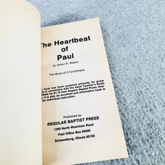 Heartbeat of Paul Arthur B. Walton 1978 2 Corinthians Religious Bible Study RBP