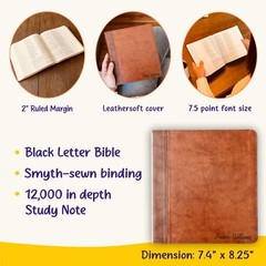 Personalized ESV Bible with Name Engraved, Journaling Study Bible, Baptism Gifts