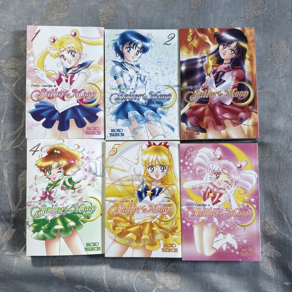 Sailor Moon Manga Books Vols. 1 2 3 4 5 6 Naoko Takeuchi- Kodansha English Books