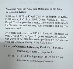 Preaching from the Types and Metaphors of the Bible by Benjamin Keach