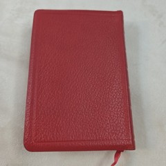 Vintage Pocket Size Oxford KJV TEXT BIBLE 01153x Red Leather Gilt Box