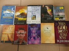 Lot of 5 Pounds LBs Christian Prayer Bible Jesus Theology Pray Books RANDOM*MIX