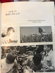 1975 The Round-Up Crockett Junior High School Yearbook, Odessa, Texas
