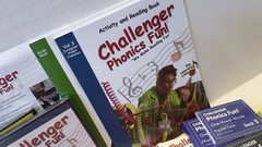 Challenger Phonics Fun Learning Set DVDs Books Cards Readers Incomplete Some New
