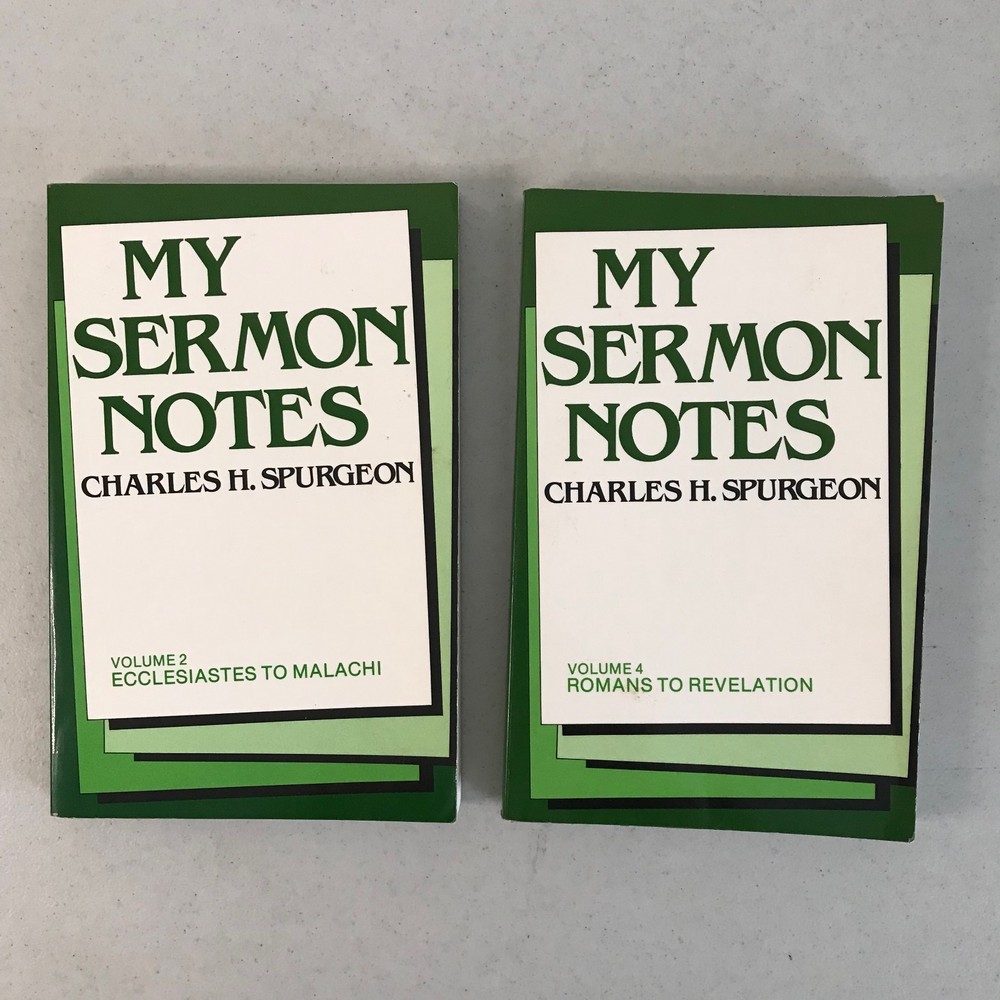 Charles Spurgeon My Sermon Notes Vol 2 & 4 Baker Book House 1991 Christian Theol
