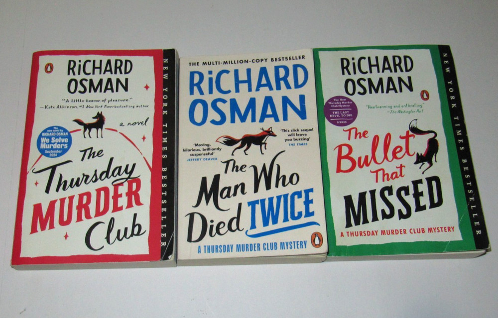 The Thursday Murder Club: Lot of 3 books by Richard Osman TPB