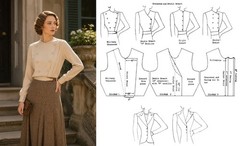 Systematic Dress Design Pattern Drafting Sewing Vintage 1930s Fashions | Jane