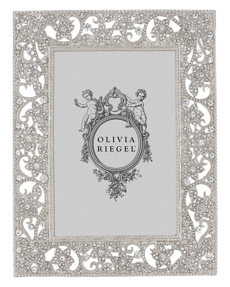 Olivia Riegel Flora 4X6 Photo Frame Silver