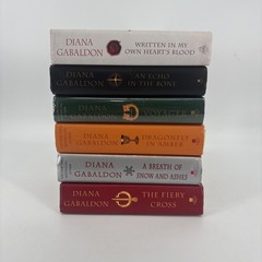 Outlander Series Hardcover Book Lot of 6 Diana Gabaldon Voyager Fiery Cross BCE